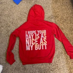 Red hoodie